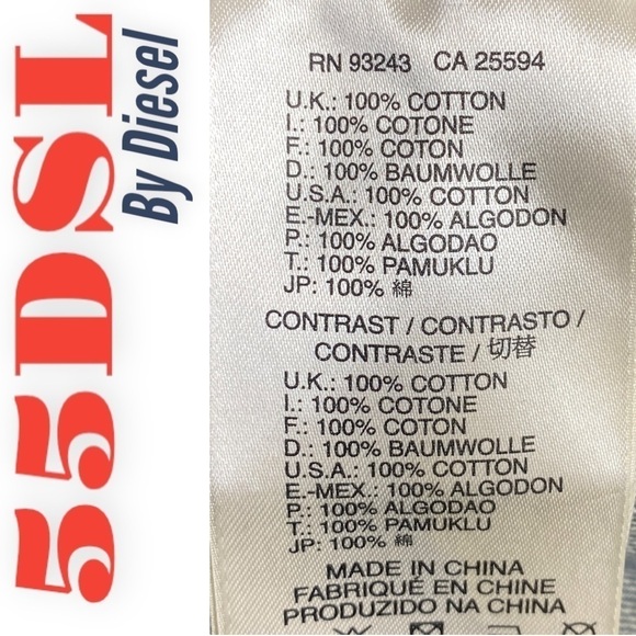 55 DSL BY DIESEL Vintage ‘90s 100% Cotton Southwest Embroidered Denim Jacket, S - Picture 7 of 9